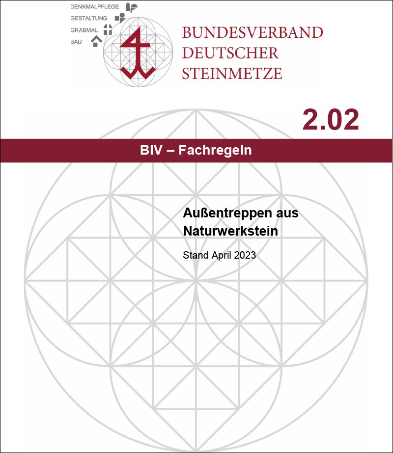 Produkt: BIV-Fachregel 2.02 Außentreppen aus Naturwerkstein