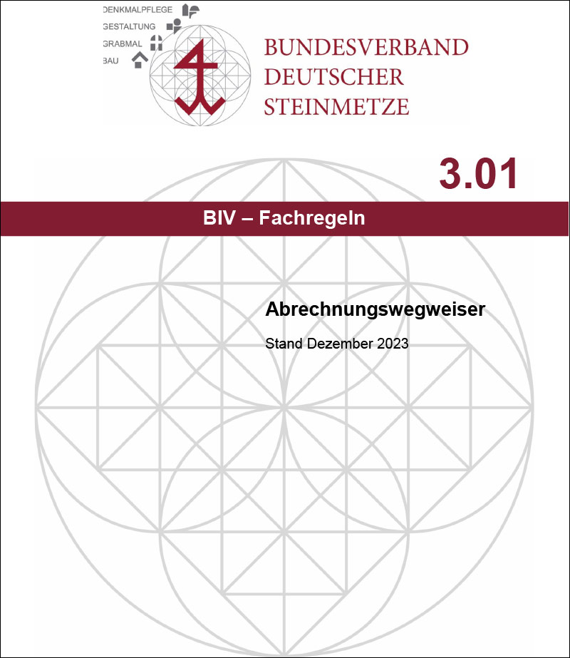 Produkt: BIV-Fachregeln 3.01 Abrechnungswegweiser