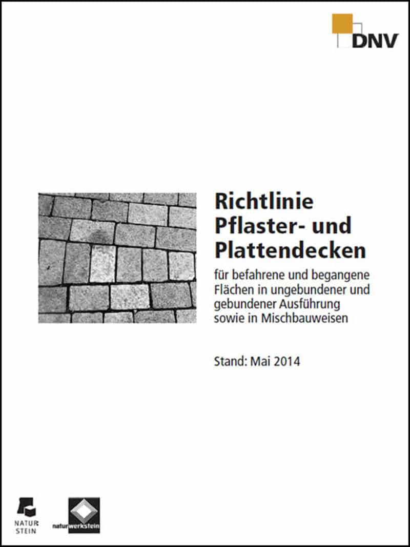 Produkt: DNV-Richtlinie “Pflaster- und Plattendecken” (Stand: Mai 2014)