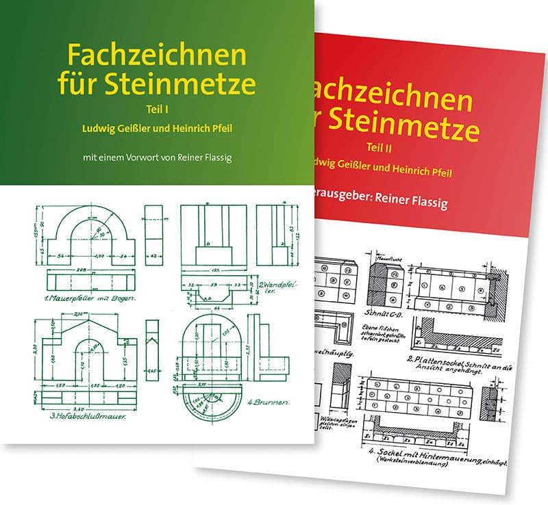 Produkt: Bundle: Fachzeichnen für Steinmetze, Teil 1 und Teil 2