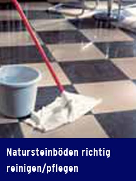 Produkt: Download Expertenwissen “Natursteinböden richtig reinigen / pflegen”