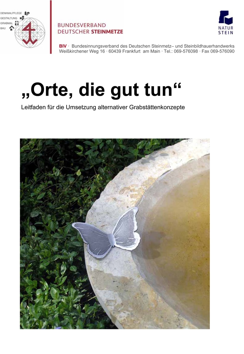 Produkt: Leitfaden für die Umsetzung alternativer Grabstättenkonzepte »Orte, die gut tun«