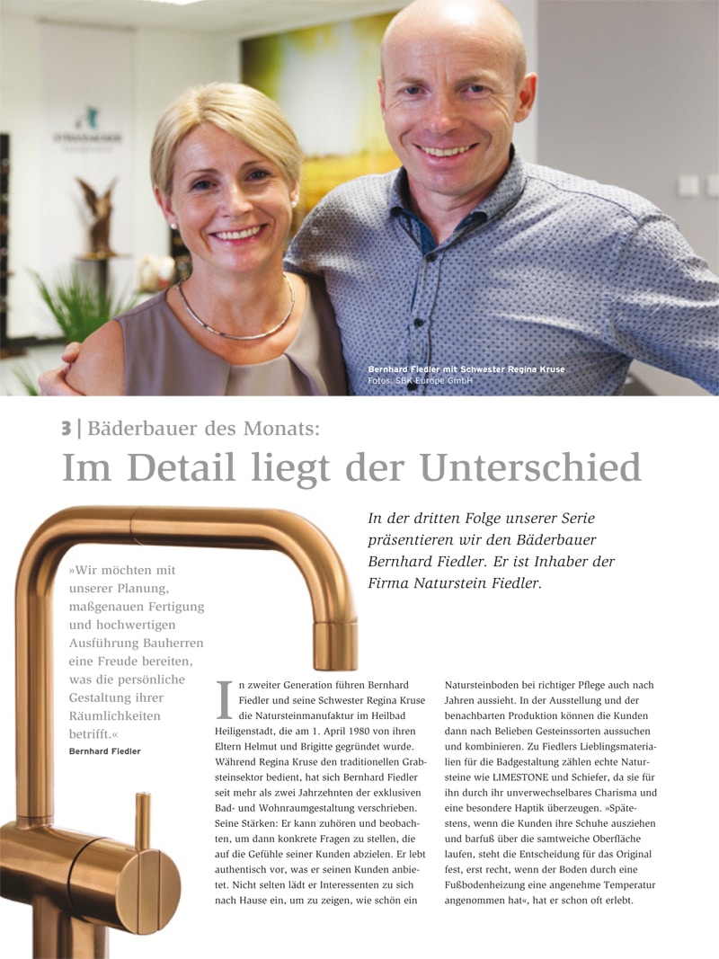 Produkt: Download Bäderbauer des Monats (3): Bernhard Fiedler