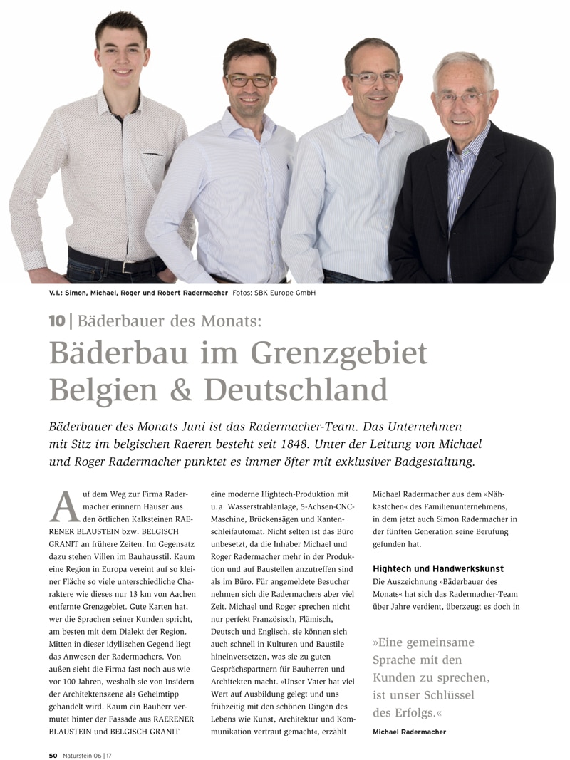 Produkt: Download Bäderbauer des Monats (10): Radermacher AG