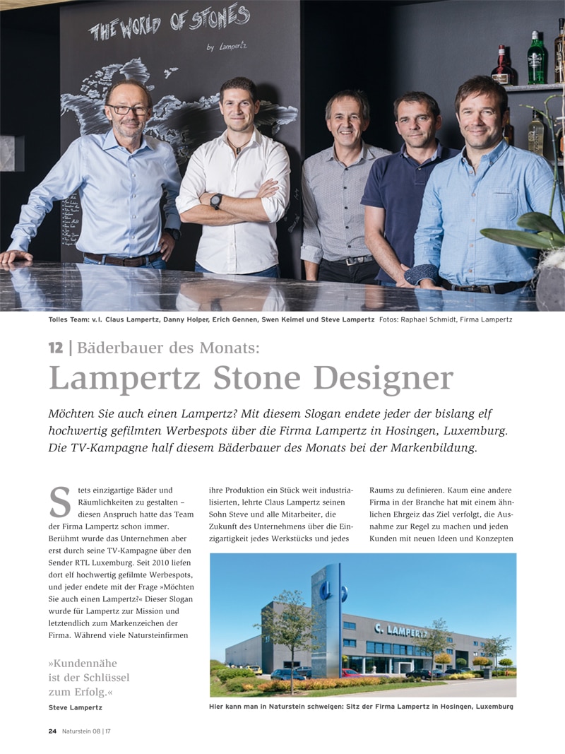 Produkt: Download Bäderbauer des Monats (12): Lampertz Stone Designer