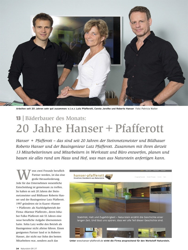 Produkt: Download Bäderbauer des Monats (13): Hanser & Pfafferott