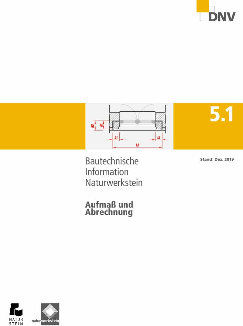 Produkt: DNV BTI 5.1 Aufmaß und Abrechnung von Naturwerksteinarbeiten